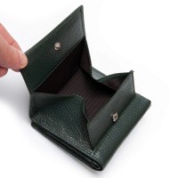 Женский кожаный кошелек Bright DR. BOND WS-219 green