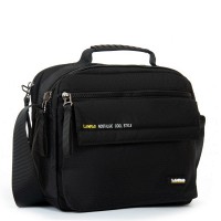 Мужская тканевая сумка через плечо Lanpad 4119 black