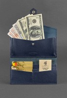 Кожаный кошелек BlankNote 3.0 темно-синий bn-pm-3-navy-blue