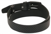 Кожаный мужской ремень Skipper 1039-35 черный ДхШ: 130х3,5 см.