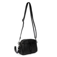 Женский молодежный кожаный клатч ALEX RAI 99102 black