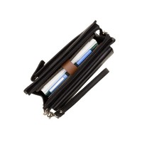Мужская кожаная барсетка Visconti 2617 Ted (Black)