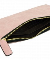 Кожаный розовый кошелек TRAUM 7201-74