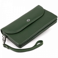 Женский кожаный клатч ST Leather 19320 Зеленый