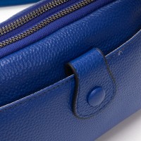 Женский молодежный кожаный клатч ALEX RAI 88085 royal blue