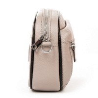 Женский молодежный кожаный клатч ALEX RAI F-5507 L-grey