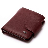 Женский кожаный кошелек Bright DR. BOND WS-415-1 wine red