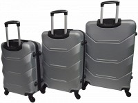 Набор из 3 чемоданов из ABS пластика Bonro Style 10500302