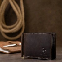 Мужской кожаный зажим для купюр GRANDE PELLE 11540