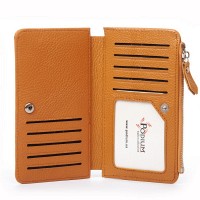 Женский кожаный кошелек Classik  DR. BOND WN-23-16 yellow