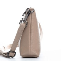 Женский молодежный кожаный клатч ALEX RAI 3092 beige