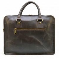 Мужская коричневая кожаная сумка-портфель TARWA rc-4666-4lx