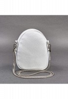 Кожаная женская сумка	мини Kroha белая флотар TW-KROHA-WHITE-FLO