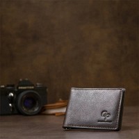 Кожаный зажим для купюр GRANDE PELLE 11478 Коричневый