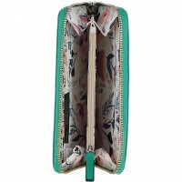 Женский кожаный кошелек Ashwood J51 GUMDROP-GREEN с RFID защитой