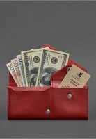 Женский кожаный кошелек Керри 1.0 красный BN-W-1-RED