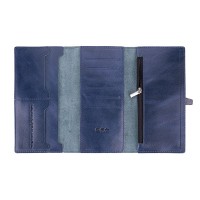 Портмоне из натуральной кожи Hi Art WP-08br Crystal Blue