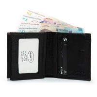 Женский кожаный кошелек Bright DR. BOND WS-33 black