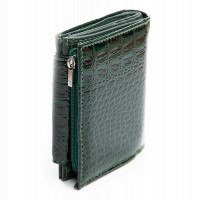 Женский лаковый кожаный кошелек PE DR. BOND PEW44-1 green