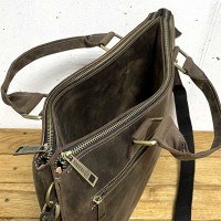 Мужской кожаный коричневый портфель TARWA RC-5729-4sa