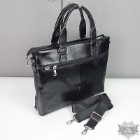 Портфель модерн из кожзама мужской Fashion черный