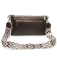 Женский молодежный кожаный клатч ALEX RAI 3092-1 brown