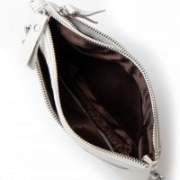 Женская кожаная косметичка Cosmetic  A-00276 white
