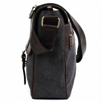 Мужская сумка через плечо из кожи и ткани TARWA RCg-7022-3md