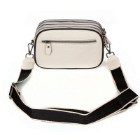 Молодежный клатч из кожи ALEX RAI 17001 white