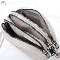 Женский молодежный кожаный клатч ALEX RAI 60065 white