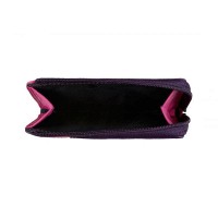 Кожаная визитница Visconti rb110 berry m