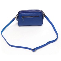 Женский молодежный кожаный клатч ALEX RAI 88085 royal blue