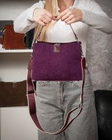 Женская замшевая сумка ALEX RAI 99119 bordo