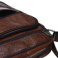 Мужская коричневая кожаная сумка Borsa Leather k18490-brown