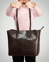 Женская кожаная сумка через плечо ALEX RAI 9349 brown