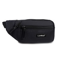 Мужская сумка на пояс Lanpad 37012 black