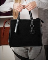 Женская замшевая сумка ALEX RAI 8800-1 black