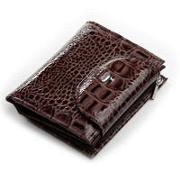 Женский лаковый кожаный кошелек PE DR. BOND PEW44-1 brown