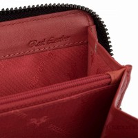 Женский кожаный кошелек Visconti BR76 (Black/Cherry)
