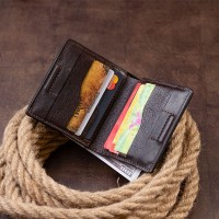 Мужское кожаное портмоне GRANDE PELLE 11330 Шоколадное