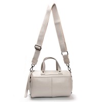 Женский молодежный кожаный клатч ALEX RAI 39049 pale grey