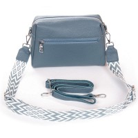 Женская кожаная сумка классическая ALEX RAI 99122 l.blue
