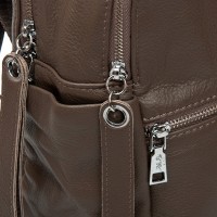 Женский кожаный рюкзак ALEX RAI 95517-9 khaki