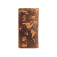 Кожаное портмоне Hi Art 7 wonders of the world WP-05-S18-0935-T002
