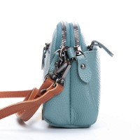 Женский молодежный кожаный клатч ALEX RAI 19204 blue