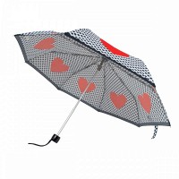 Зонт женский механический Fulton L354-041697 Minilite-2 Love Heart Spot (Сердца)