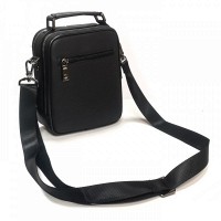 Мужская кожаная сумка через плечо BRETTON 439-6 black