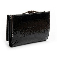 Женский лаковый кожаный кошелек PE DR. BOND PEW214 black