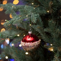 Шар новогодний Yes! Fun d-8 см, красный 973846