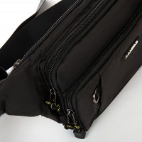 Мужская сумка на пояс Lanpad 82062 black